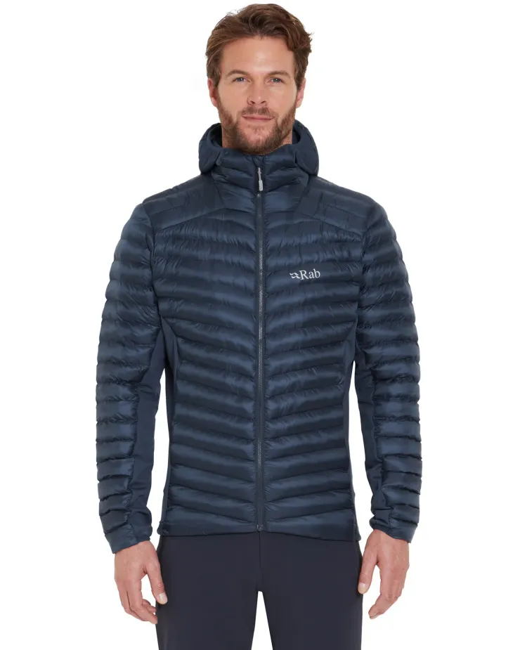 Insulated Jackets-Rab Mens Cirrus Flex Hoody - Tempest Blue