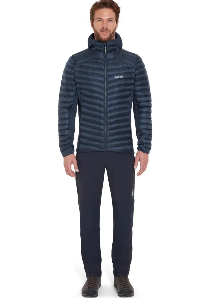 Insulated Jackets-Rab Mens Cirrus Flex Hoody - Tempest Blue
