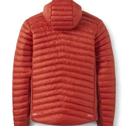 Insulated Jackets-Rab Mens Cirrus Flex Hoody - Tuscan Red