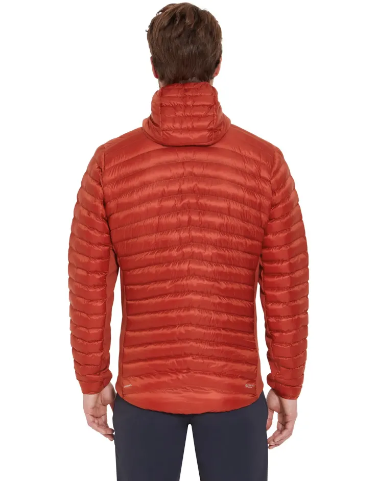 Insulated Jackets-Rab Mens Cirrus Flex Hoody - Tuscan Red