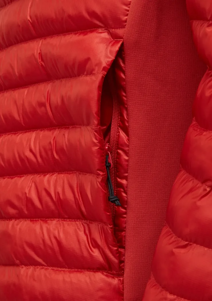 Insulated Jackets-Rab Mens Cirrus Flex Hoody - Tuscan Red
