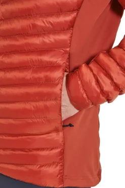 Insulated Jackets-Rab Mens Cirrus Flex Hoody - Tuscan Red