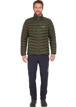 Insulated Jackets-Rab Mens Cirrus Jacket - Army