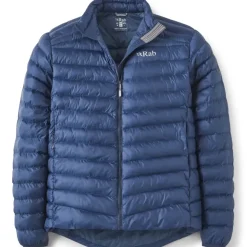 Insulated Jackets-Rab Mens Cirrus Jacket - Tempest Blue