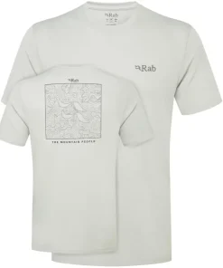 T-Shirts & Baselayers-Rab Mens Crimp Elevation Tee - Light Zinc