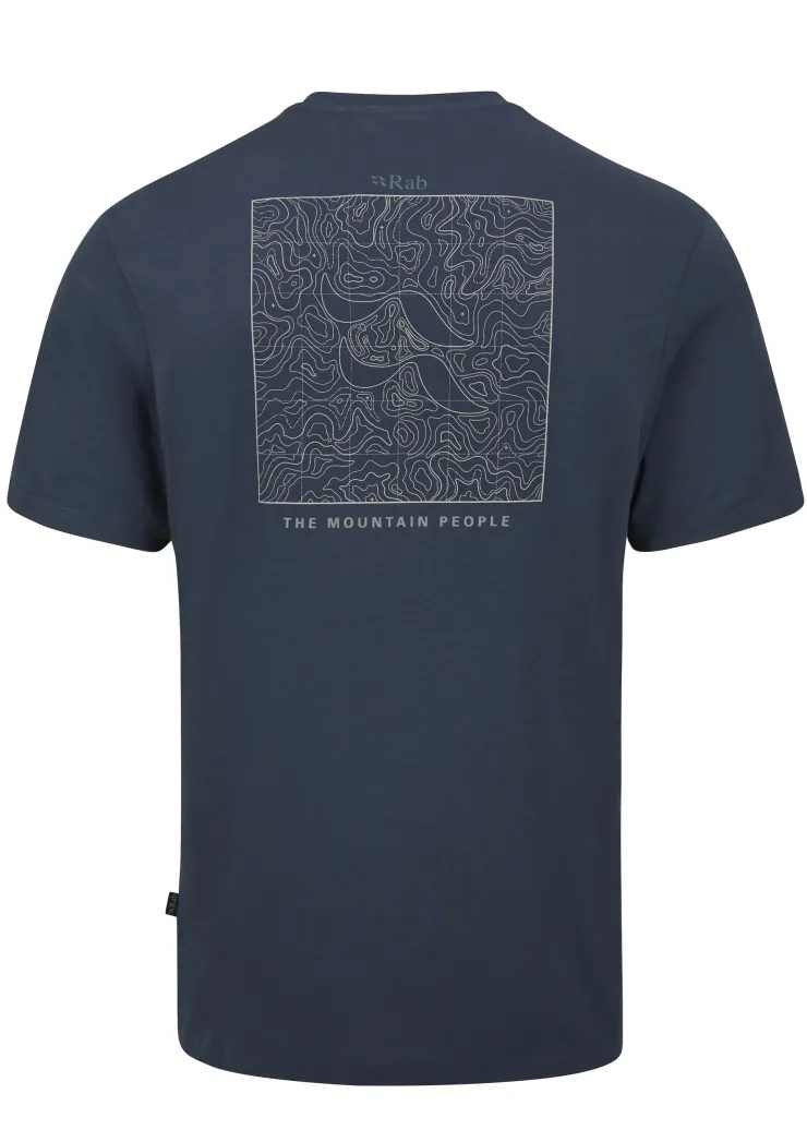 T-Shirts & Baselayers-Rab Mens Crimp Elevation Tee - Tempest Blue