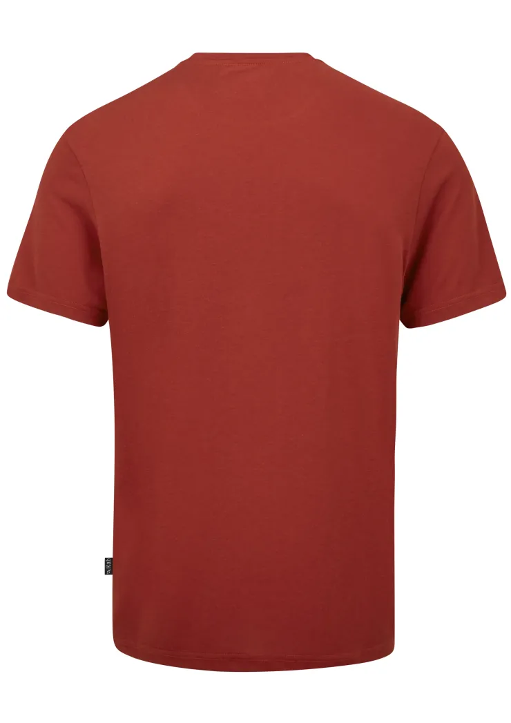 T-Shirts & Baselayers-Rab Mens Crimp Reflection Tee - Tuscan Red