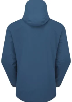 Waterproof Jackets-Rab Mens Downpour Mountain Jacket - Tempest Blue