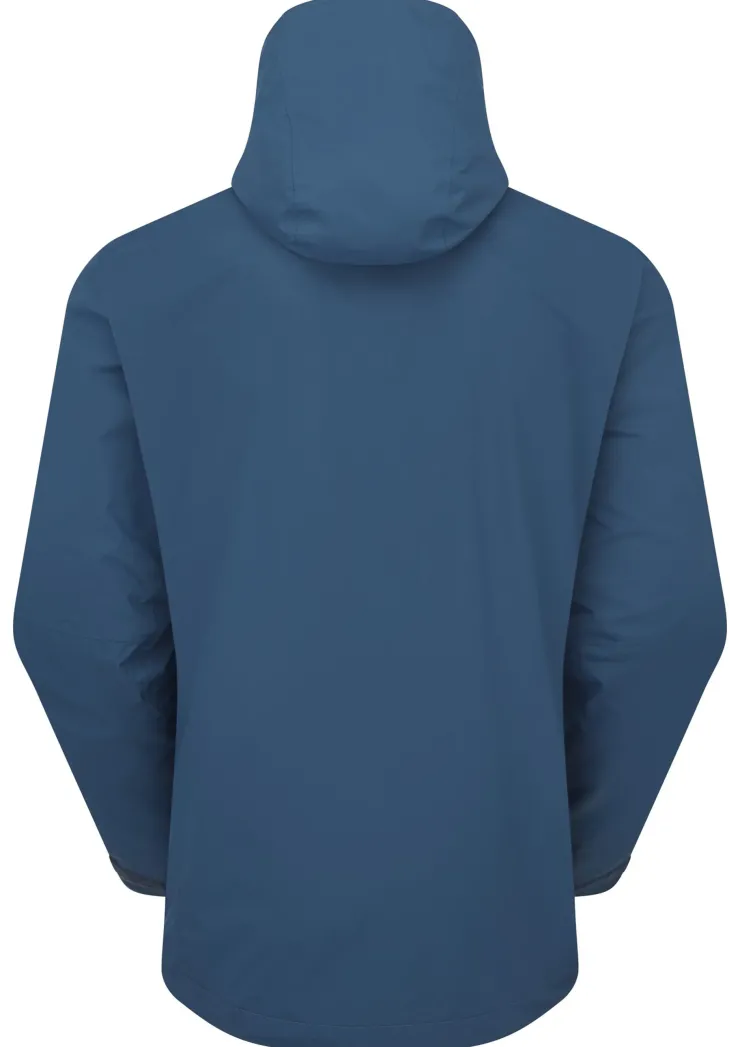 Waterproof Jackets-Rab Mens Downpour Mountain Jacket - Tempest Blue