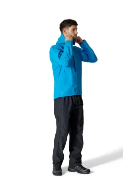 Waterproof Trousers-Rab Mens Downpour Pants - Black