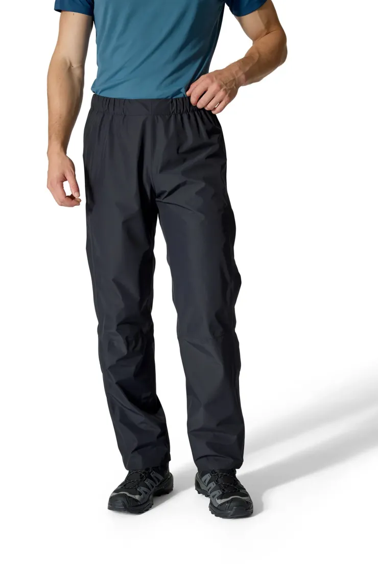 Waterproof Trousers-Rab Mens Downpour Pants - Black