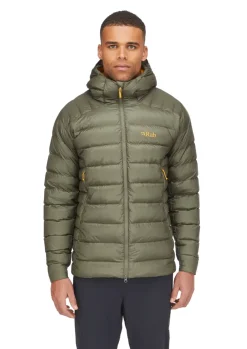 Insulated Jackets-Rab Mens Electron Pro Jacket - Light Khaki