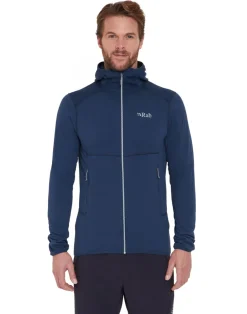 Fleece & Mid Layer-Rab Mens Evolute Hoody - Tempest Blue