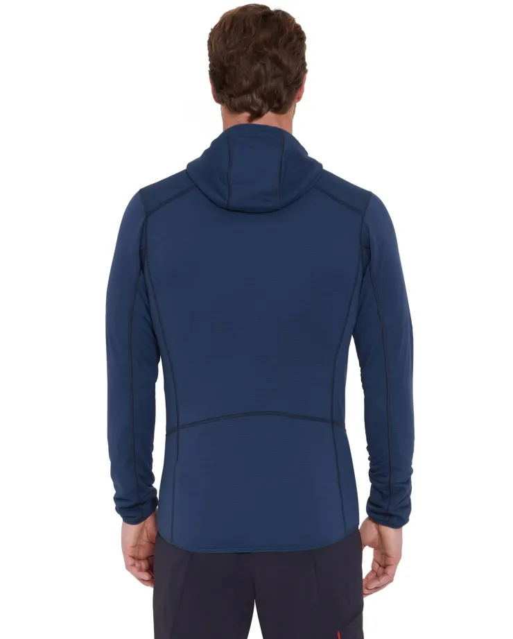 Fleece & Mid Layer-Rab Mens Evolute Hoody - Tempest Blue