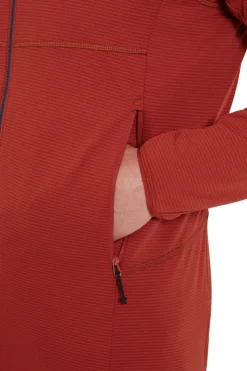 Fleece & Mid Layer-Rab Mens Evolute Hoody - Tuscan Red