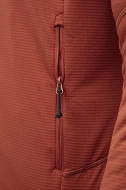 Fleece & Mid Layer-Rab Mens Evolute Hoody - Tuscan Red