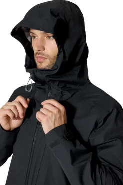 Waterproof Jackets-Rab Mens Firewall Alpine Jacket - Black