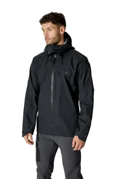 Waterproof Jackets-Rab Mens Firewall Alpine Jacket - Black