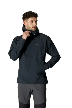 Waterproof Jackets-Rab Mens Firewall Jacket - Black
