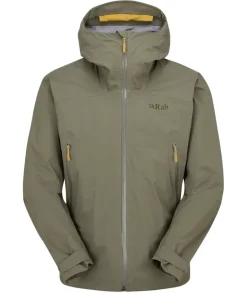 Waterproof Jackets-Rab Mens Firewall Light Jacket - Light Khaki