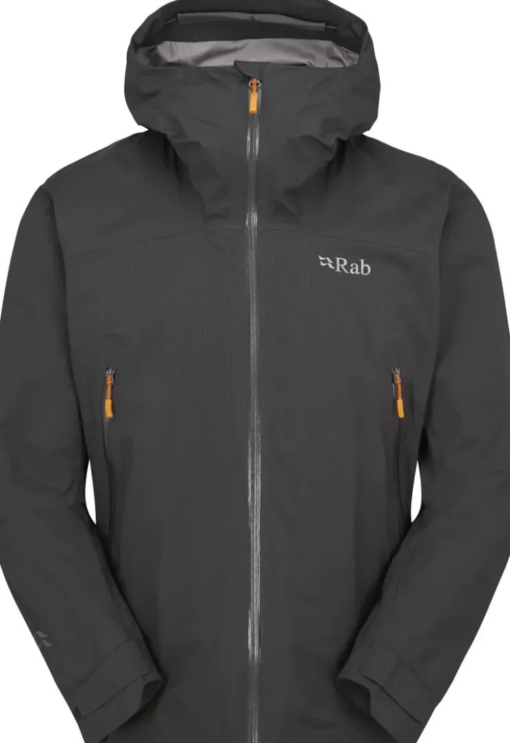 Waterproof Jackets-Rab Mens Firewall Light Jacket - Anthracite