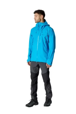 Waterproof Jackets-Rab Mens Firewall Mountain Jacket - Maya Blue