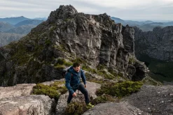 Waterproof Jackets-Rab Mens Firewall Mountain Jacket - Tempest Blue