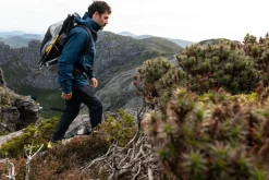 Waterproof Jackets-Rab Mens Firewall Mountain Jacket - Tempest Blue