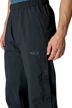 Waterproof Trousers-Rab Mens Firewall Pants - Black