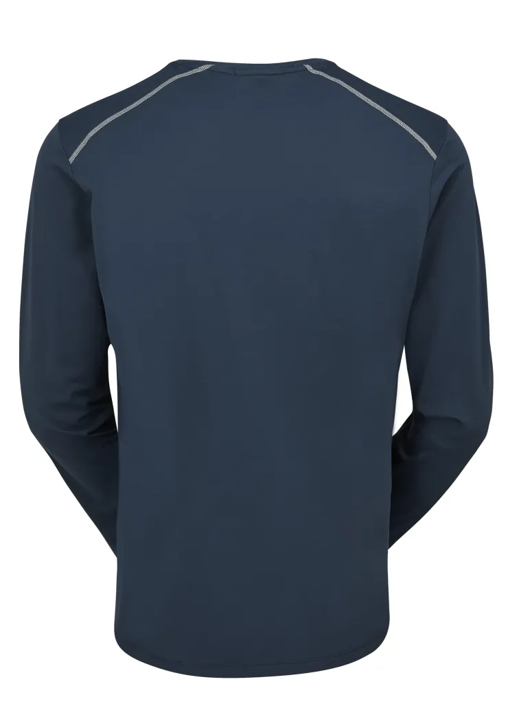 T-Shirts & Baselayers-Rab Mens Force Long Sleeved Tee - Tempest Blue