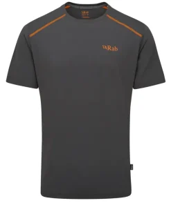 T-Shirts & Baselayers-Rab Mens Force Short Sleeved Tee - Graphene