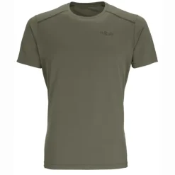 T-Shirts & Baselayers-Rab Mens Force Short Sleeved Tee - Light Khaki