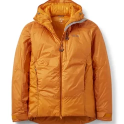 Insulated Jackets-Rab Mens Generator Alpine Jacket - Marmalade