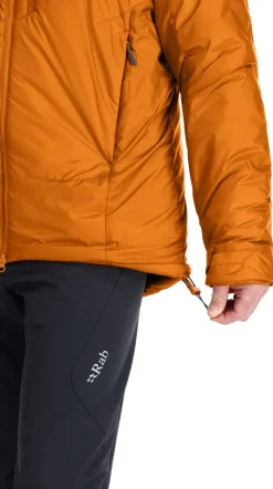Insulated Jackets-Rab Mens Generator Alpine Jacket - Marmalade