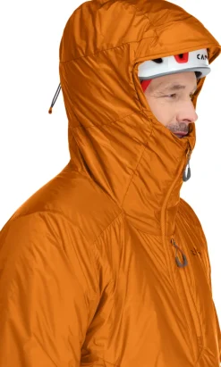 Insulated Jackets-Rab Mens Generator Alpine Jacket - Marmalade