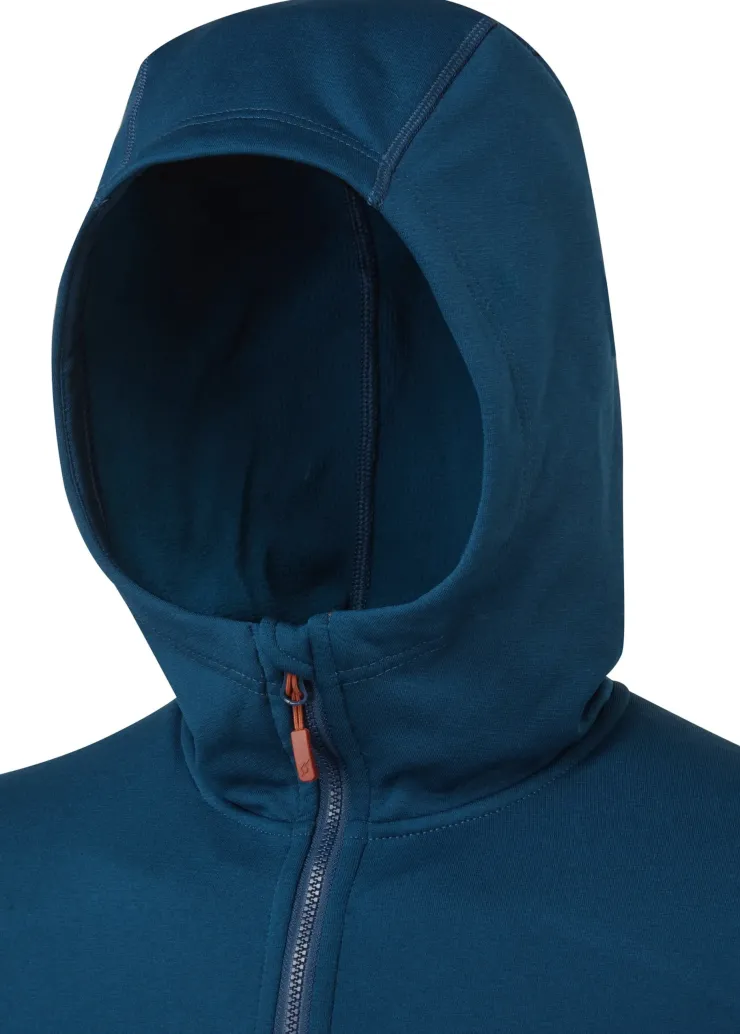 Fleece & Mid Layer-Rab Mens Geon Hoody - Deep Ink-Ink Marl