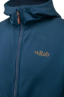 Fleece & Mid Layer-Rab Mens Geon Hoody - Deep Ink-Ink Marl