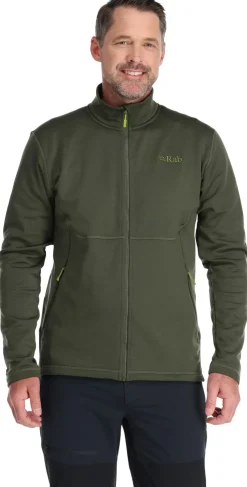 Fleece & Mid Layer-Rab Mens Geon Jacket - Army