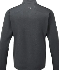 Fleece & Mid Layer-Rab Mens Geon Pull-On - Black-Steel Marl