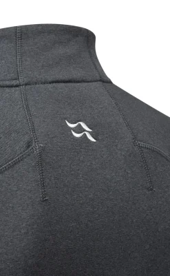 Fleece & Mid Layer-Rab Mens Geon Pull-On - Black-Steel Marl