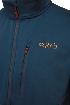 Fleece & Mid Layer-Rab Mens Geon Pull-On - Deep Ink-Ink Marl