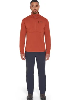 Fleece & Mid Layer-Rab Mens Geon Pull-On - Tuscan Red
