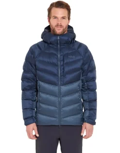 Insulated Jackets-Rab Mens Glaceon Pro Jacket - Tempest Blue-Orion Blue