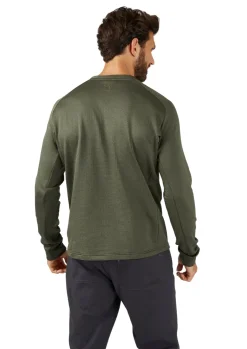 Fleece & Mid Layer-Rab Mens Graviton Crew - Army