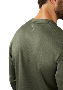 Fleece & Mid Layer-Rab Mens Graviton Crew - Army