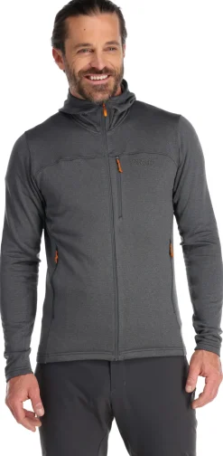 Fleece & Mid Layer-Rab Mens Graviton Hoody - Graphene