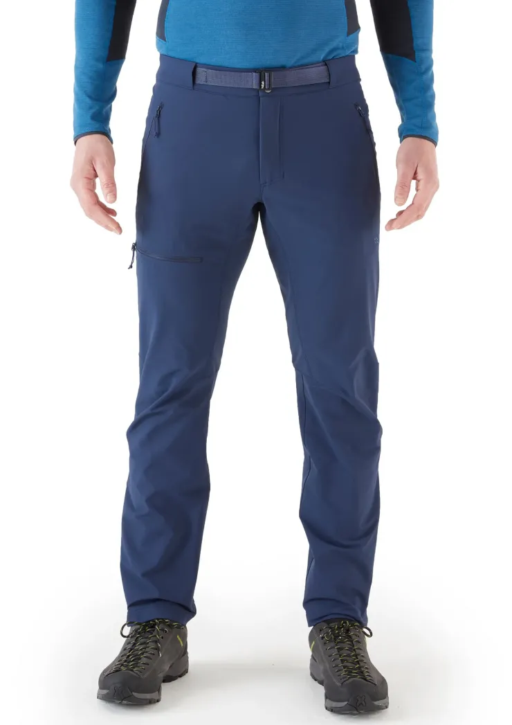 Trousers & Leg Wear-Rab Mens Incline AS Softshell Pants - Deep Ink