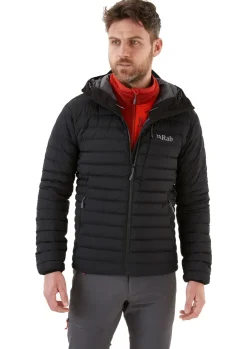 Insulated Jackets-Rab Mens Infinity Microlight Jacket - Black