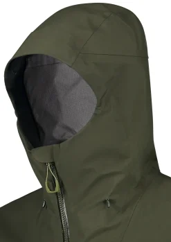 Waterproof Jackets-Rab Mens Kangri GTX Jacket - Army