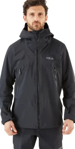 Waterproof Jackets-Rab Mens Kangri GTX Jacket - Black